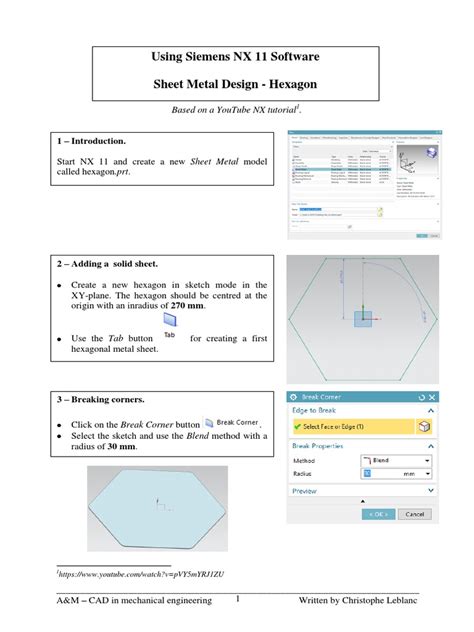 siemens nx 11 software sheet metal